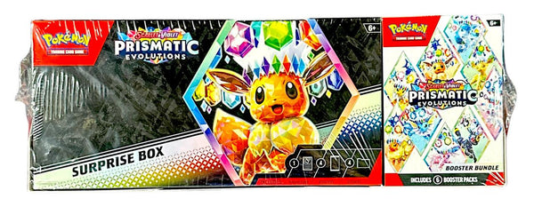 Pokemon Scarlet & Violet Prismatic Evolutions Booster Bundle & Surprise Box