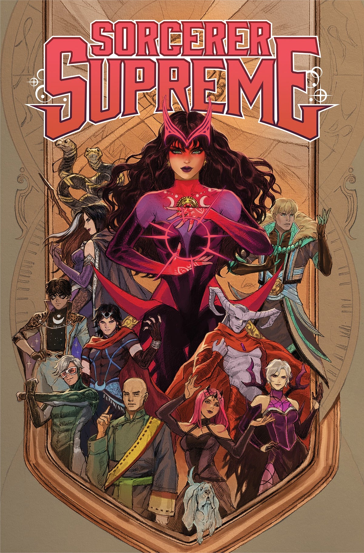 Sorcerer Supreme Vol. 1: Rise of the Scarlet Witch TP cover by Lesley Leirix Li