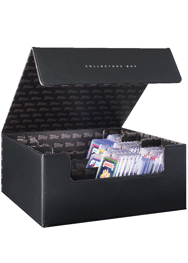 Topps Collectors Box 3 Row for standard cards - open with cards
